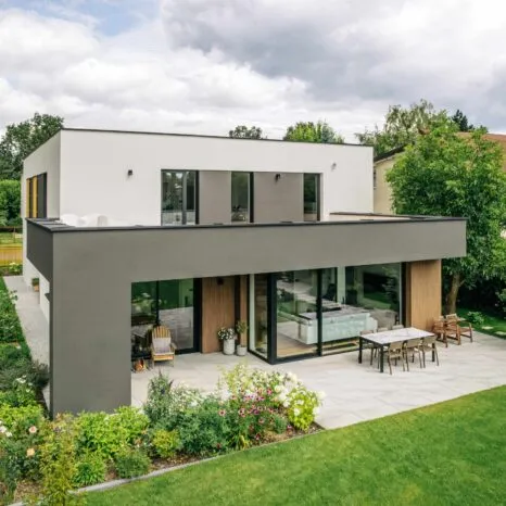 Fintecnic systemy przesuwne Yawal nowoczesny dom okna czarne aluminium DP180